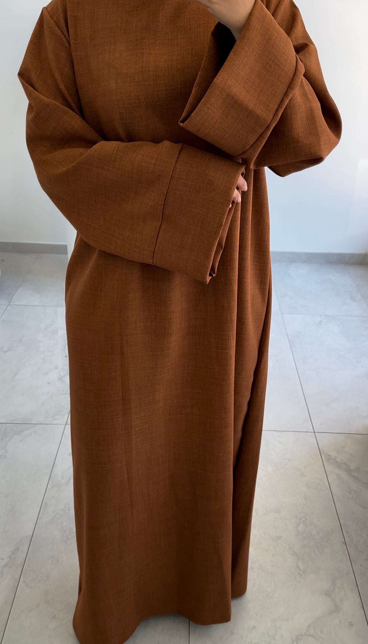 PLAIN LINEN ABAYA