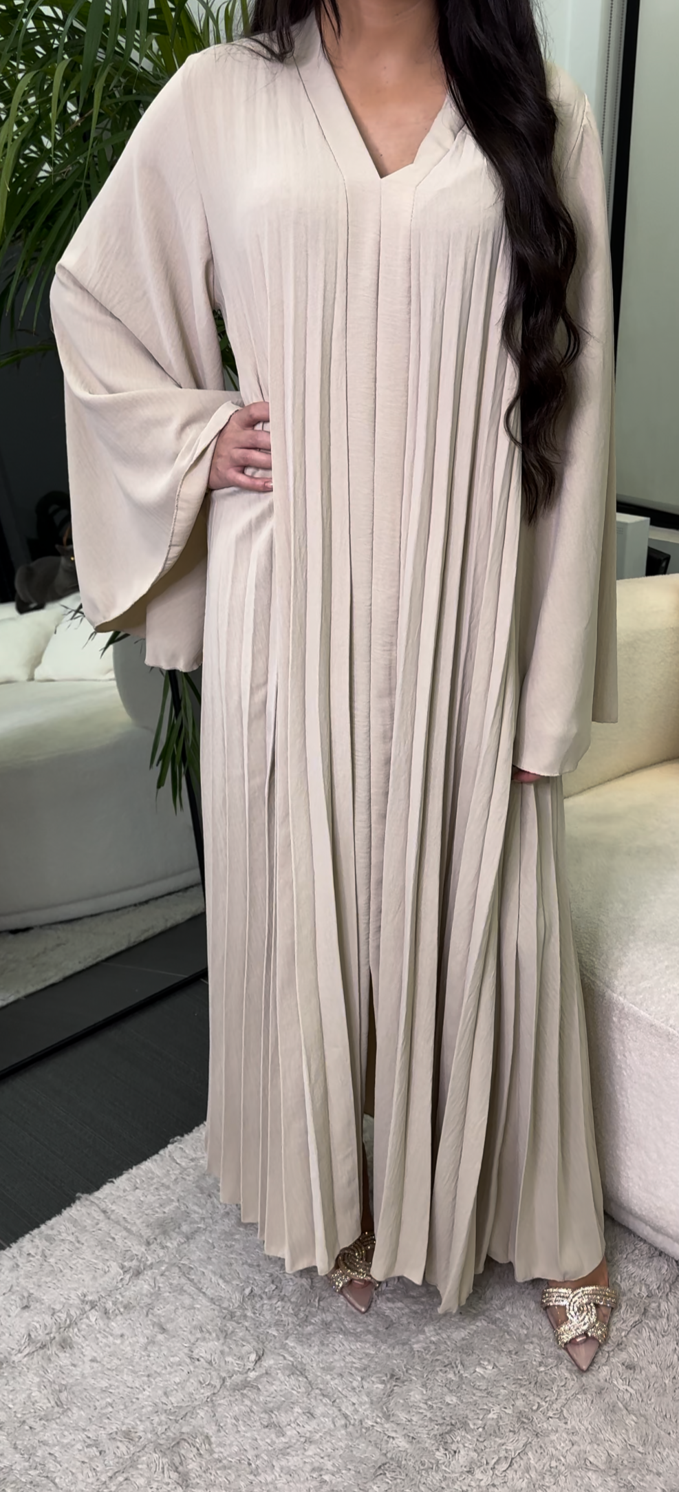 Pleated Abaya