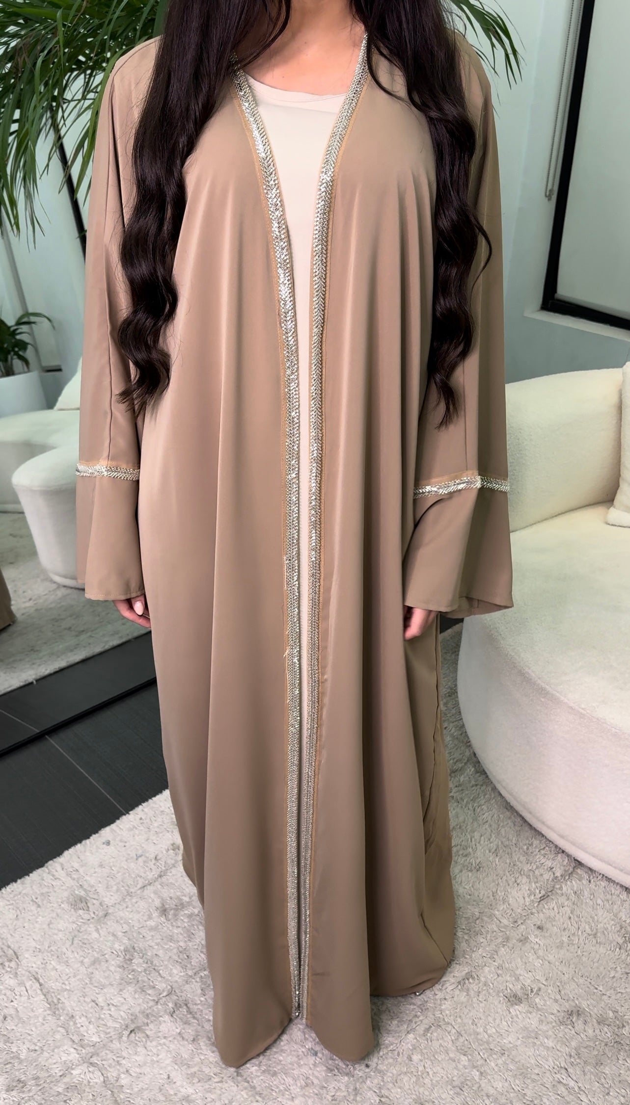 Diamond edge open ABAYA