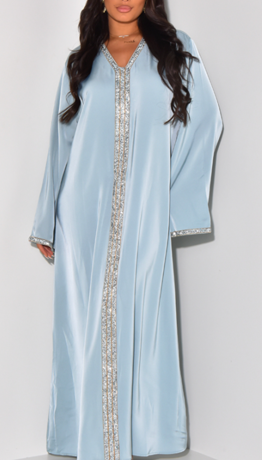 Diamond Strip Abaya